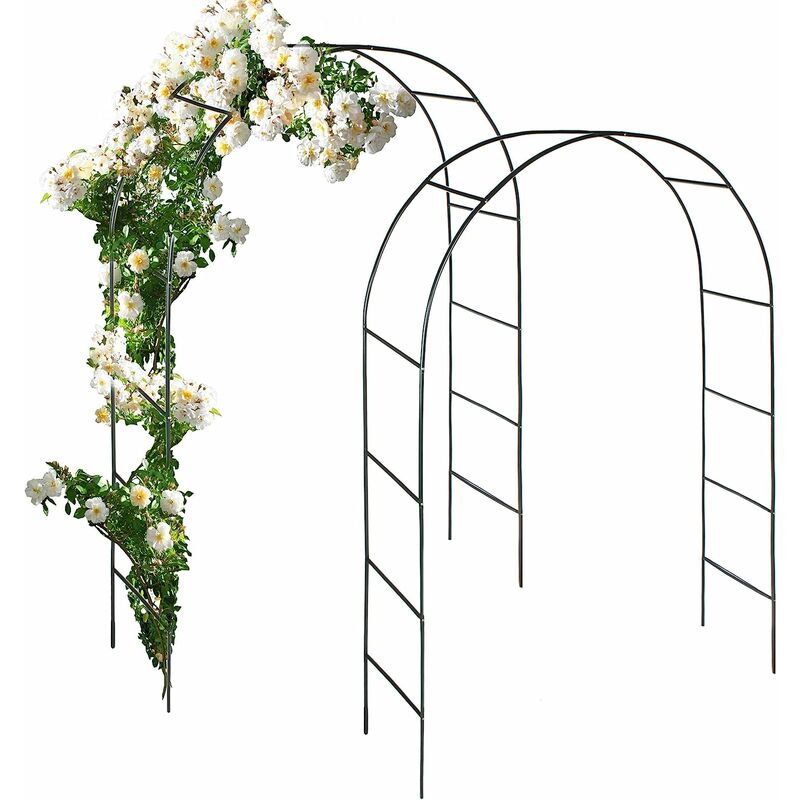 foto del prodotto anaterra supporto ad arco per piante rampicanti set di 2, 240 x 140 x 36 cm, in metallo arco da giardino, sostegno, archetto, arco di trionfo,
