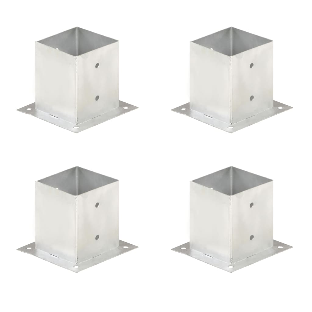 foto del prodotto ancoraggi pali 4 pz in metallo zincato 121 mm cod mxl 57782