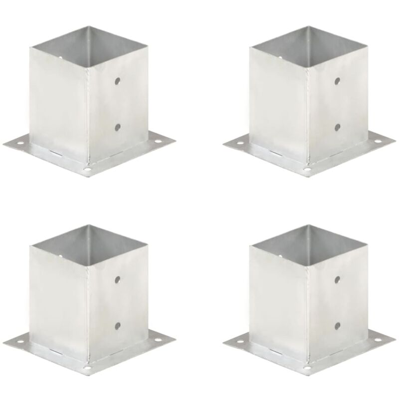 foto del prodotto ancoraggi pali 4 pz in metallo zincato 121 mm - vidaxl