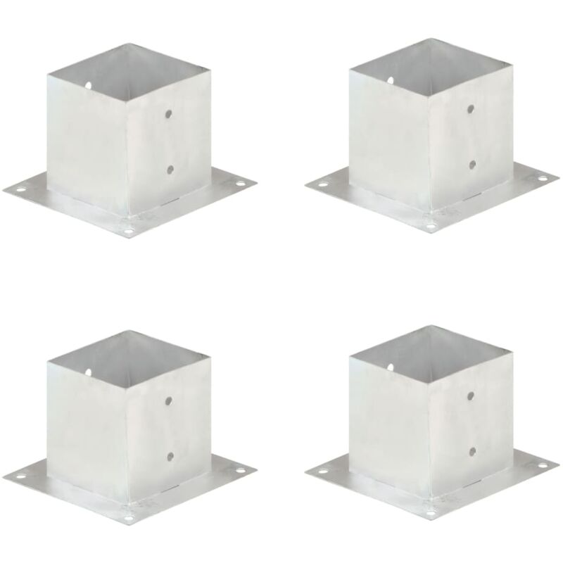 foto del prodotto ancoraggi pali 4 pz in metallo zincato 141 mm vidaxl