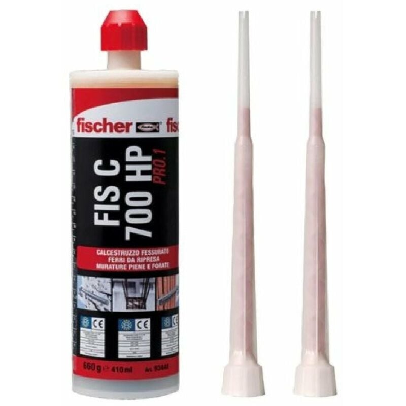 foto del prodotto ancorante chimico bicomponente a base poliestere ibrida con miscelatore 410 ml