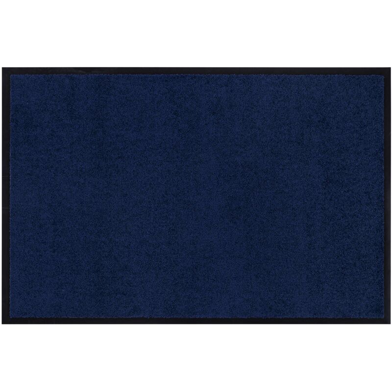 foto del prodotto andiamo verdi zerbino per porte clean run mat per aree interne ed esterne coperte con supporto antiscivolo blu scuro 120 x 180 cm, poliammide