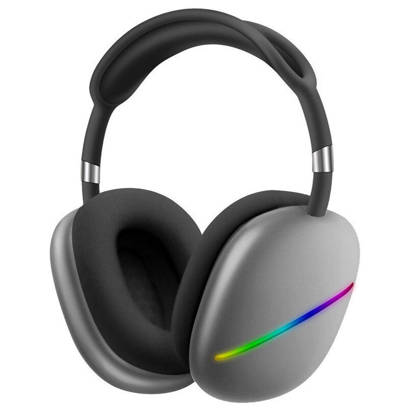 foto del prodotto andowl cuffie q max10 stereo wireless ricaricabili usb bluetooth con 7 luci led colorate 