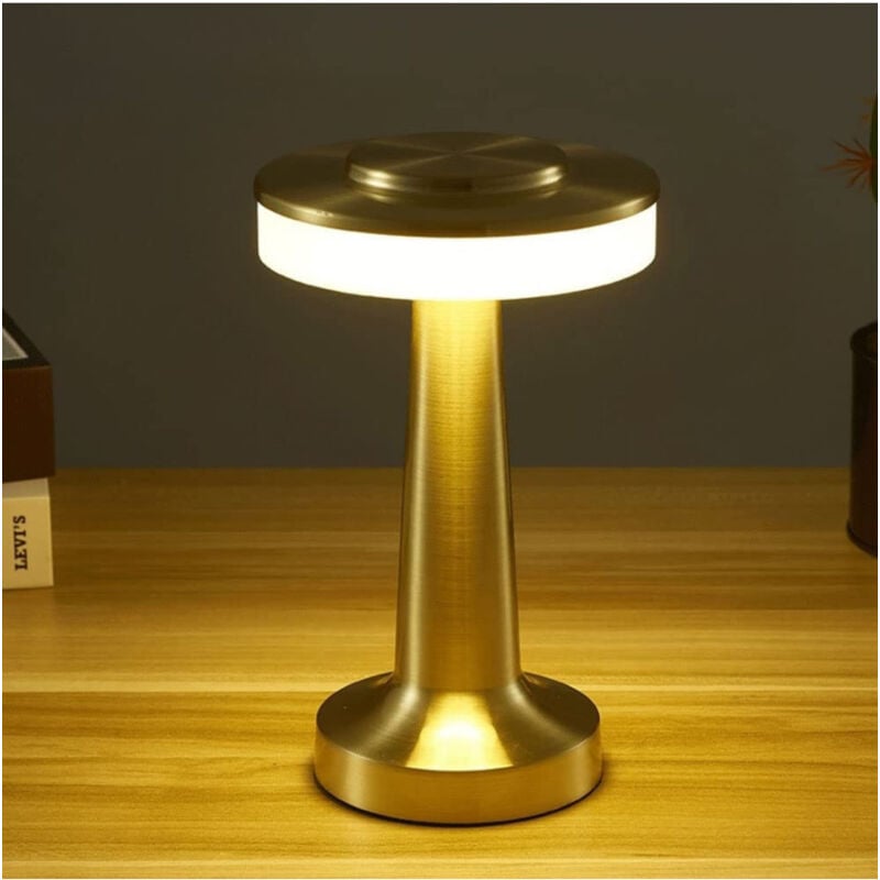 foto del prodotto andowl lampada scrivania led portatile 3 sfumature luce touch usb ricaricabile q tl145 