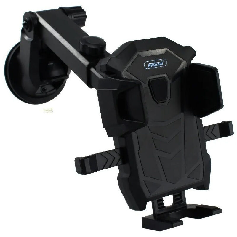 foto del prodotto andowl porta cellulare smartphone per auto supporto ventosa con ganci regolabili q cg49 