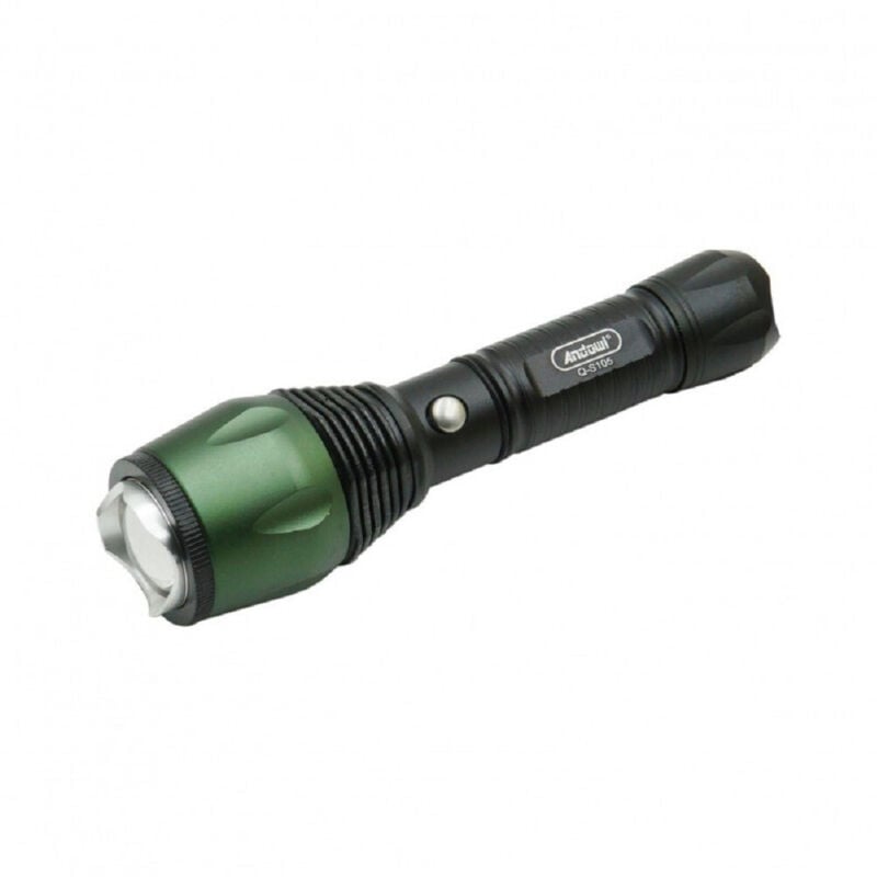 foto del prodotto andowl torcia led ultra luminosa ricaricabile usb impermeabile ipx6 escursioni q 5105 