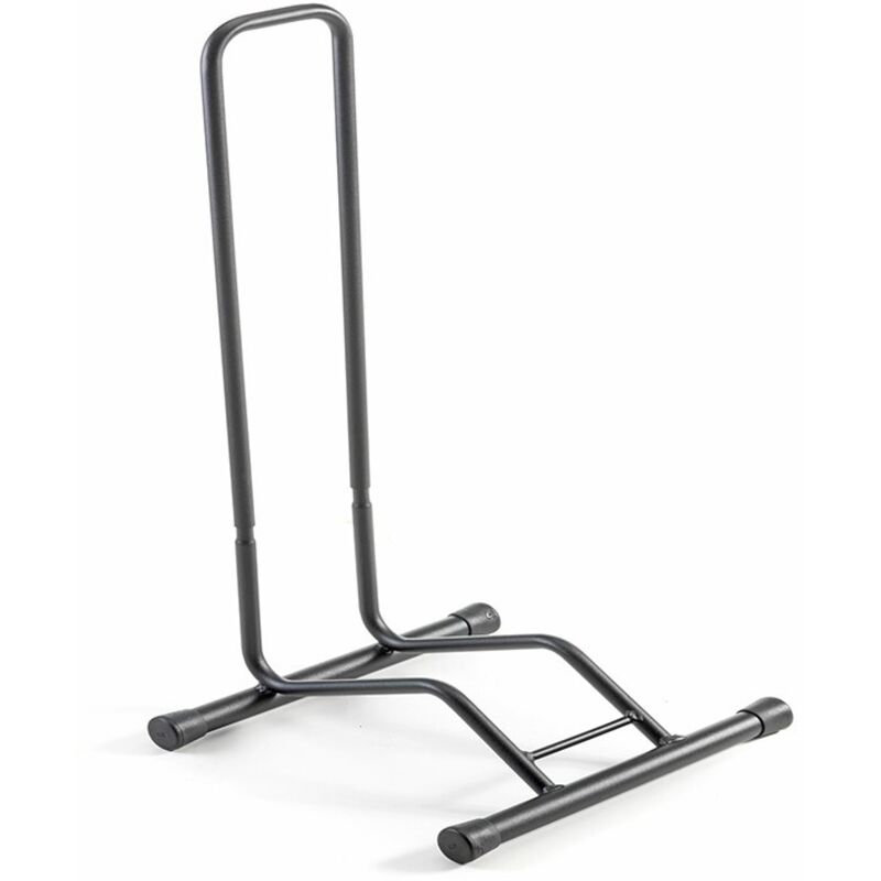 foto del prodotto andrys piedistallo porta bici 1 posto, smontabile, con tappi, verniciato, colore nero, 38.5 x 29 x 67 cm, larghezza posteggio ruote 12 cm