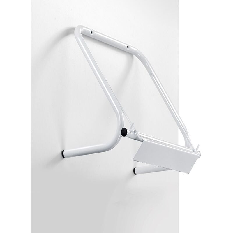 foto del prodotto andrys porta rotolo da cucina a parete con taglierina rompi carta, con viterie, verniciato, colore bianco, 38 x 38 x 16 cm, a parete