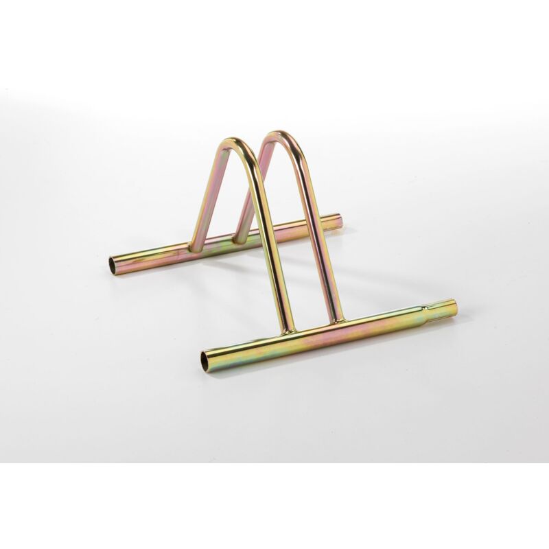 foto del prodotto andrys rastrelliera porta biciclette a pavimento a terra da esterni e interni 1 posto, modulabile, con confica per collegare i porta biciclette,