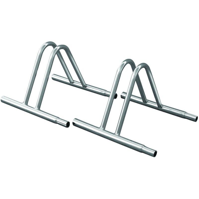 foto del prodotto andrys rastrelliera porta biciclette a pavimento a terra da esterni e interni 1 posto, modulabile, con confica per collegare i porta biciclette,