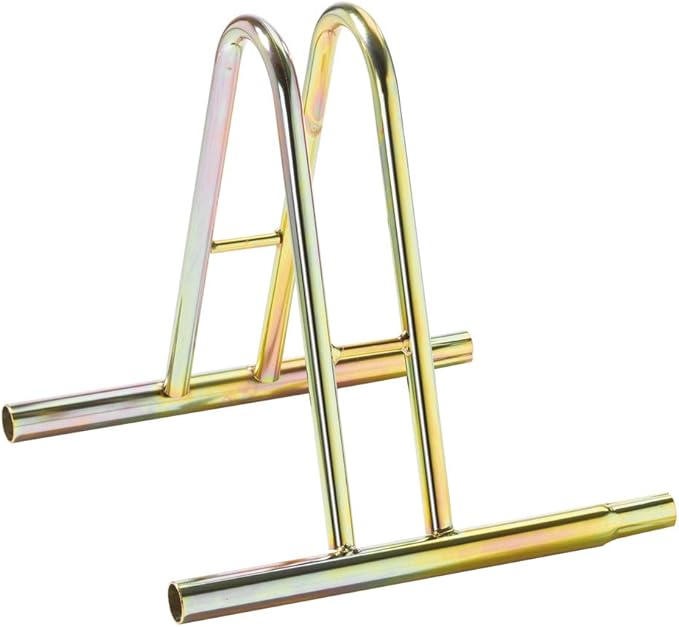 foto del prodotto andrys rastrelliera porta biciclette a terra da esterni e interni 1 posto, modulabile, con confica per collegare i porta biciclette, zincato,