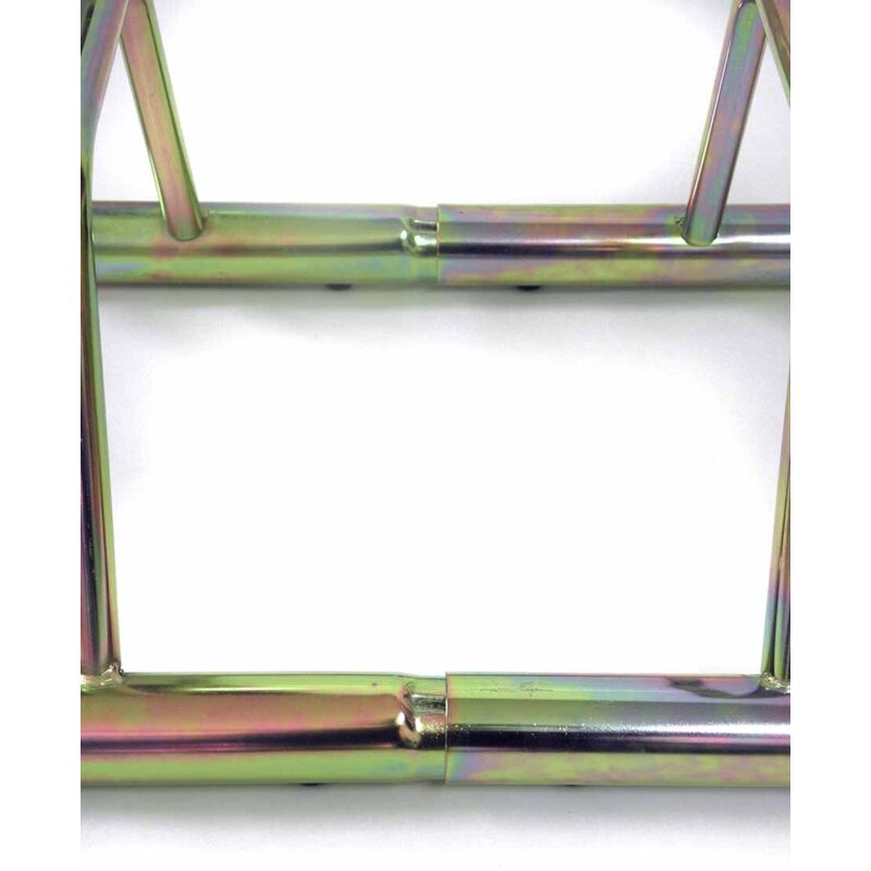 foto del prodotto andrys rastrelliera porta biciclette da terra da esterni ed interni 1 posto, modulabile, modulabile, con tappi in pvc neri, zincato a freddo,