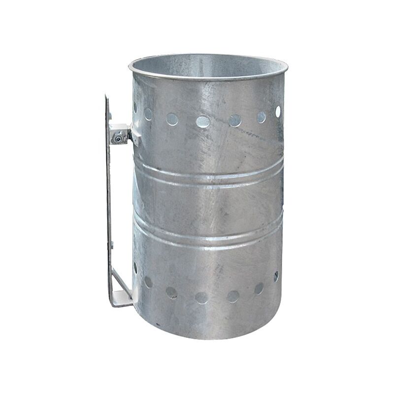foto del prodotto andrys srl andrys cestino portarifiuti da esterno con staffa e cestino, appendibile, acciaio verniciato, 44 x 26 x 35 cm, colore nero colore 