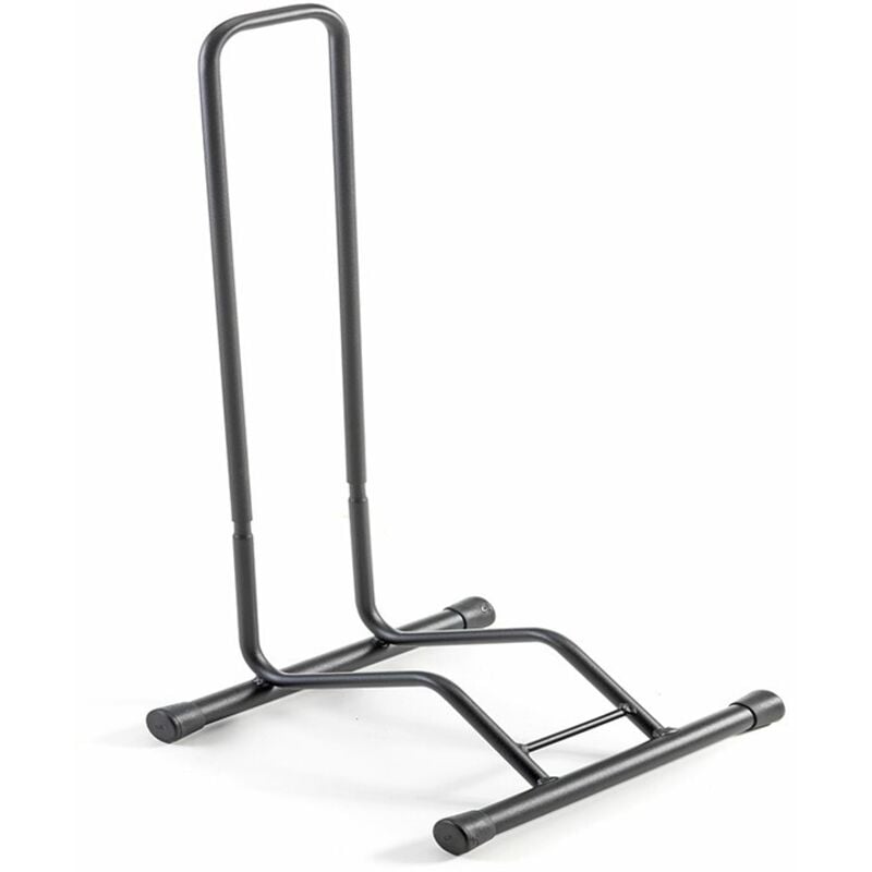 foto del prodotto andrys srl andrys piedistallo porta bici 1 posto, smontabile, con tappi, verniciato, colore nero, 38.5 x 29 x 67 cm, larghezza posteggio ruote 12