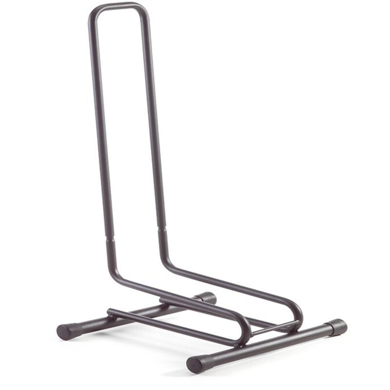 foto del prodotto andrys srl andrys piedistallo porta biciclette, 1 posto, struttura smontabile, con tappi, in acciaio verniciato, colore nero, 38.5 x 29 x 67 cm,