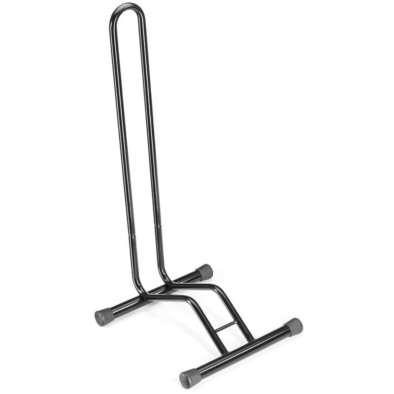 foto del prodotto andrys srl andrys porta biciclette a terra 1 posto, smontabile, con tappi, in acciaio, verniciato, colore nero, 40 x 38 x 81.5 cm, larghezza