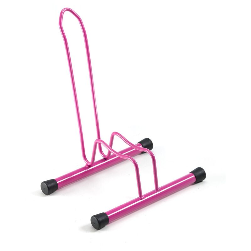 foto del prodotto andrys srl andrys porta biciclette per bambini dai 3 ai 10 aanni, con piedistallo, 1 posto, 38.5 x 29 x 50 cm, colore blu colore rosa posti 