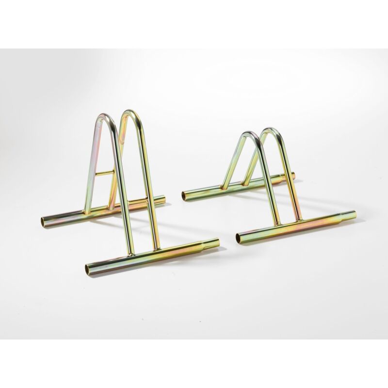 foto del prodotto andrys srl andrys rastrelliera porta biciclette a terra da esterni e interni 1 posto, modulabile, con confica per collegare i porta biciclette,