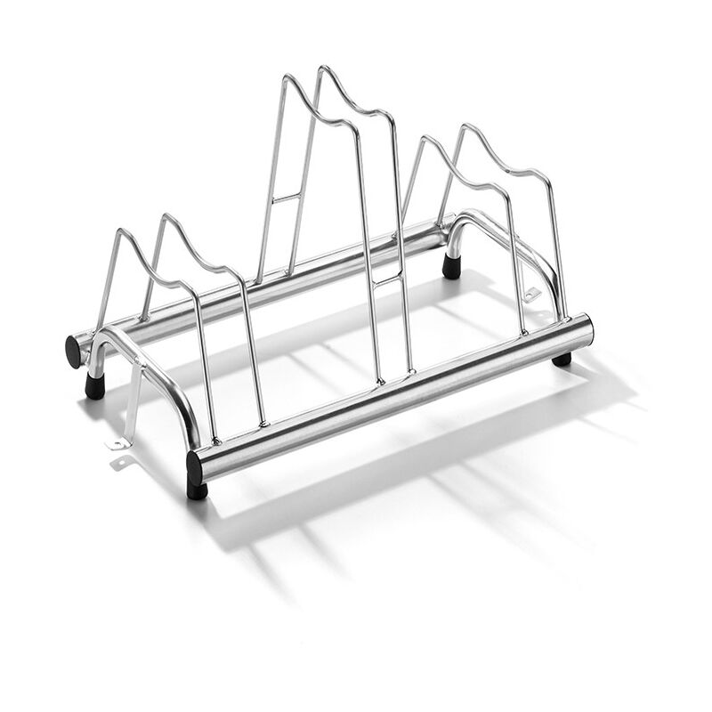 foto del prodotto andrys srl porta biciclette a terra 3 posti, posteggio copertoni misti da 6 cm a 8 cm