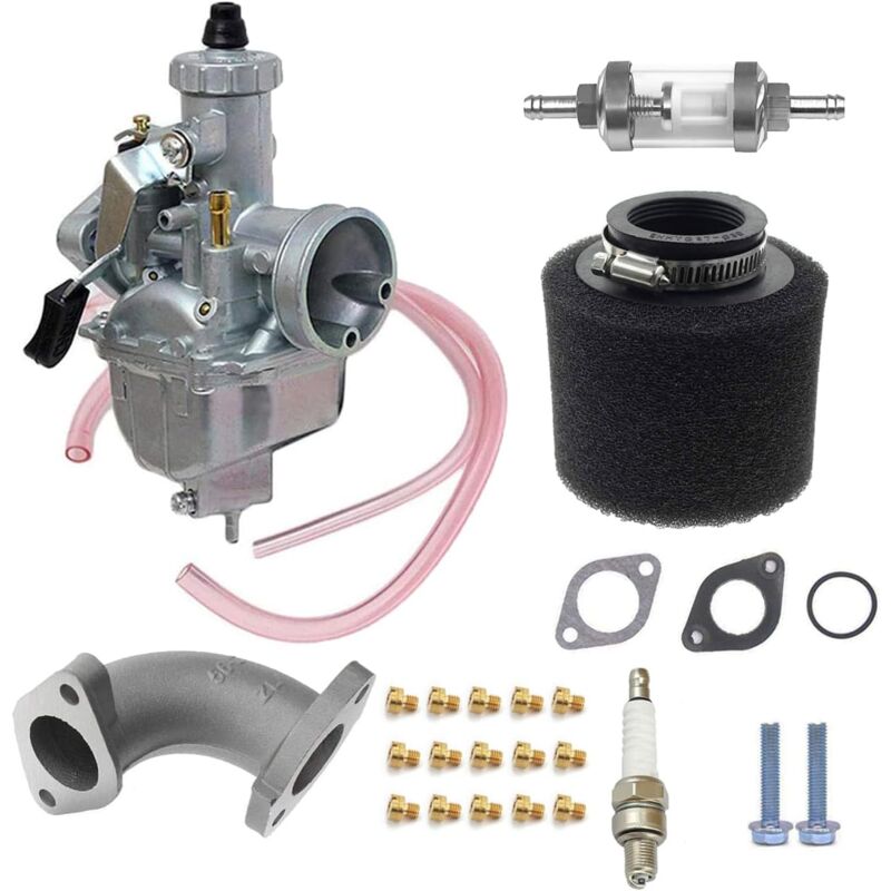 foto del prodotto andyou aspirazione carburatore vm22 da 26 mm, filtro aria da 38 mm per xr50, crf70, klx, bbr, rfz, braaap, atomic, dhz, ssr 110 cc, taotao,