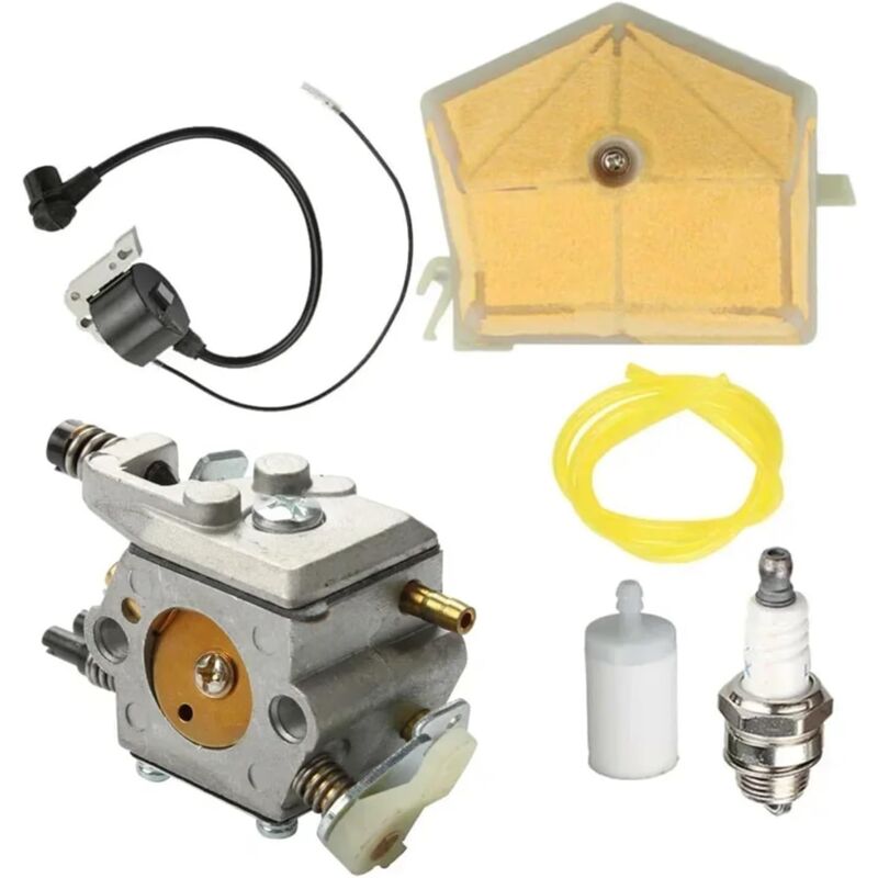 foto del prodotto andyou carburatore bobina di accensione per motosega husqvarna 51 55 walbro wt 170 503281504