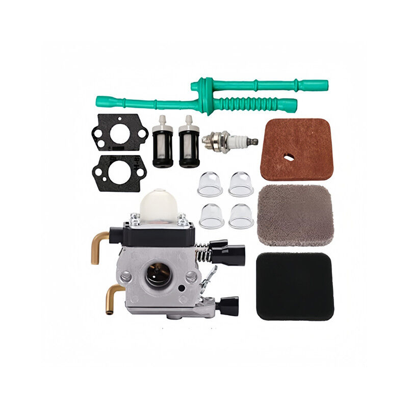 foto del prodotto andyou carburatore c1q s97 con kit tubo carburante e filtro aria per stihl fs38 fs45 fs46 fs55 km55 hl45 fs45l fs45c fs46c fs55c fs55r fs55rc