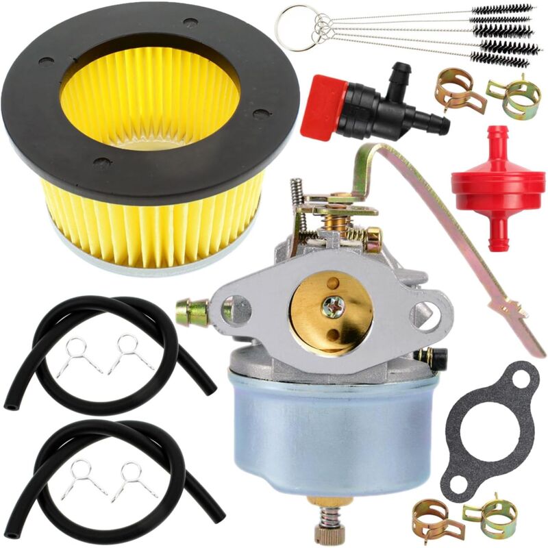 foto del prodotto andyou carburatore compatibile con tecumseh 631068a 631068b 631827 632208 632589 632615 h25 h30 h35 h50 motore a 4 tempi craftsman edger 3,5 hp