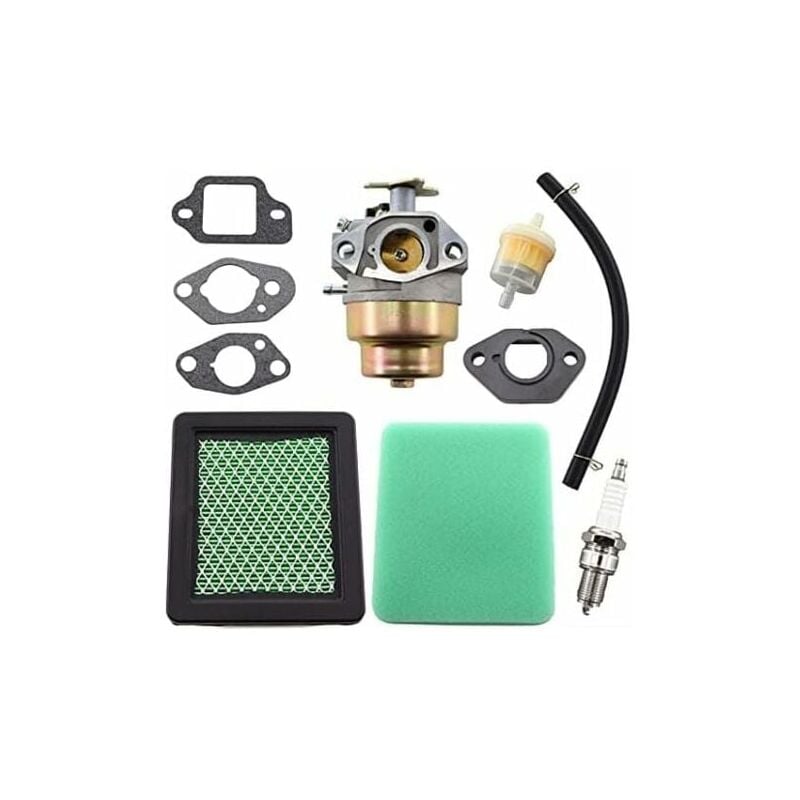 foto del prodotto andyou carburatore gcv 190 con candela e tubo del carburante per motore honda gcv190 gcv160, adatto per tosaerba 16100 z0y m42