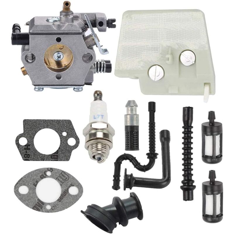 foto del prodotto andyou carburatore wt 194 con filtro dell aria di ricambio per stihl 024 026 ms240 ms260 024av 024s. ricambio per walbro wt 194 1 wt 22.