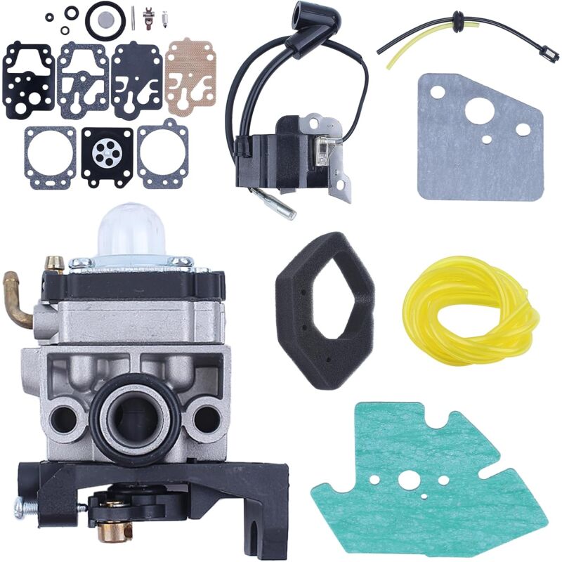foto del prodotto andyou kit di riparazione guarnizione carburatore bobina di accensione per motore honda gx25 hht25s fg110 16100 z0h 825