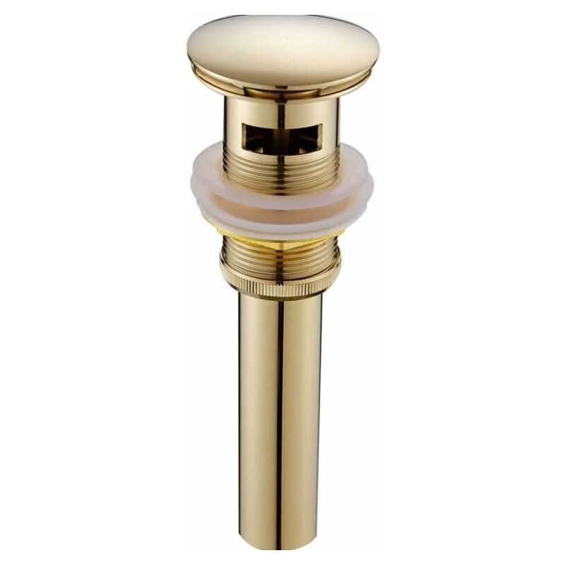 foto del prodotto andyou moderno retr tappo di scarico per lavabo a scomparsa, scarico click clack con troppopieno, valvola di scarico universale per lavabo in