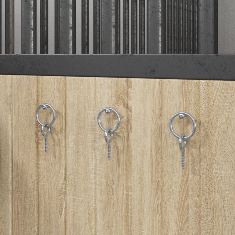 foto del prodotto anelli di aggancio con viti a occhiello 3pz argento in acciaio - vidaxl