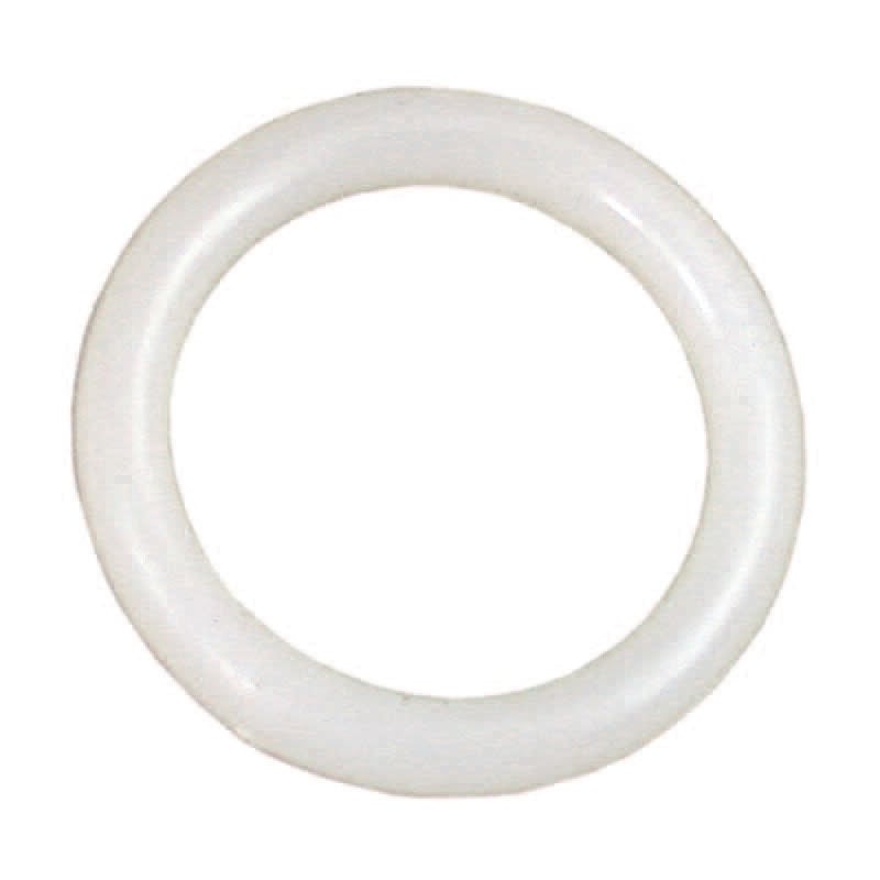 foto del prodotto anelli per scorritenda tubolari in plastica bianco mm.12 17