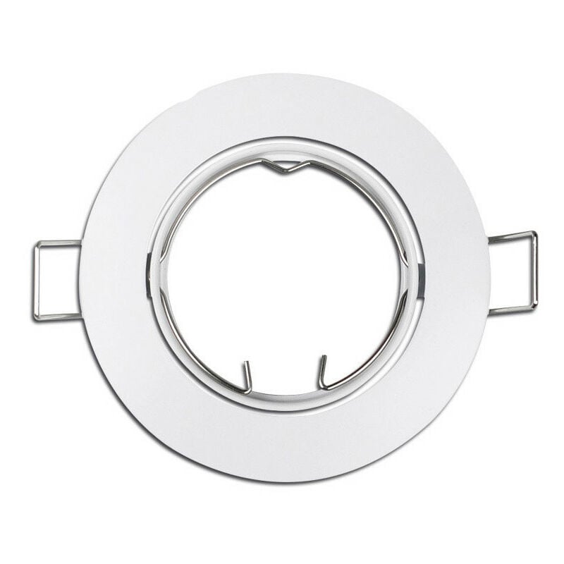 foto del prodotto anello alogeno metallico. oscillante. colore bianco. 8.4cm ed