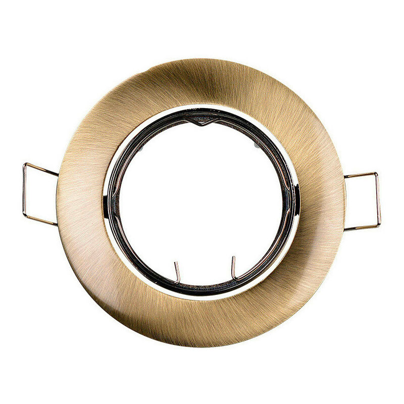 foto del prodotto anello alogeno metallico. oscillante. vecchio colore oro. 8.4cm ed