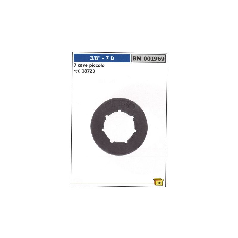 foto del prodotto anello autoallineante pignone newgardenstore denti 7 1/4"" 7 cave 001969