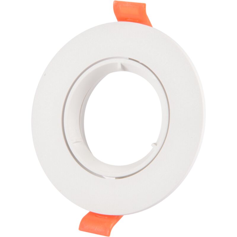 foto del prodotto anello circolare orientabile per gu10 tagli bianchi da 75 mm e cerchi jandei