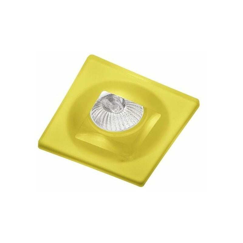 foto del prodotto anello da incasso fisso quadrato in cristallo giallo cristalrecord 20 110 01 130