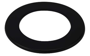 foto del prodotto anello da parete per stufa a legna porcellanato plus light col. nero opaco cm. 15 save