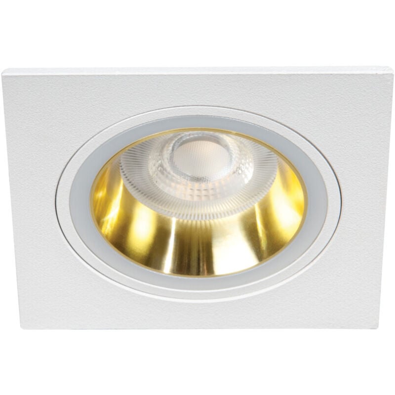 foto del prodotto anello decorativo insertibile quadrato oro bianco alluminio 92x92mm