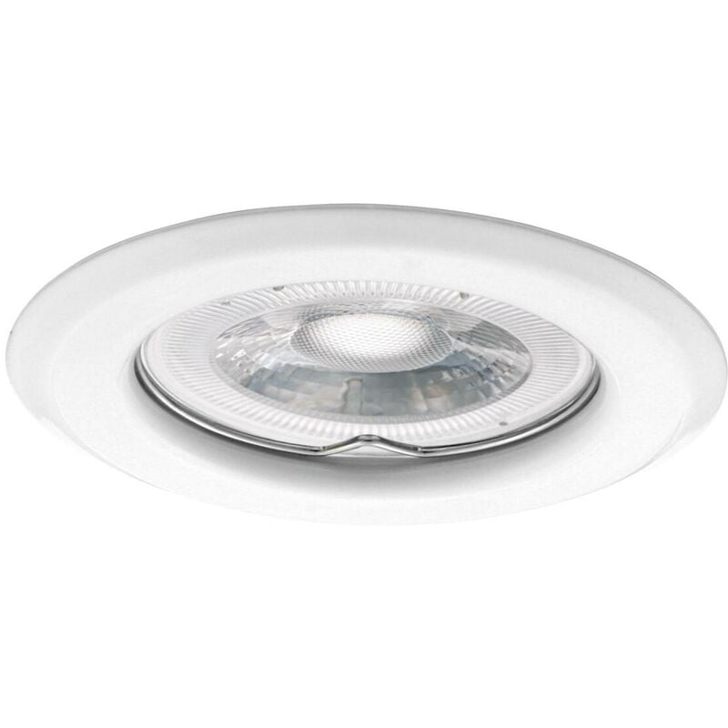 foto del prodotto anello decorativo spot inserito acciaio bianco 82mm gu10 gx5.3