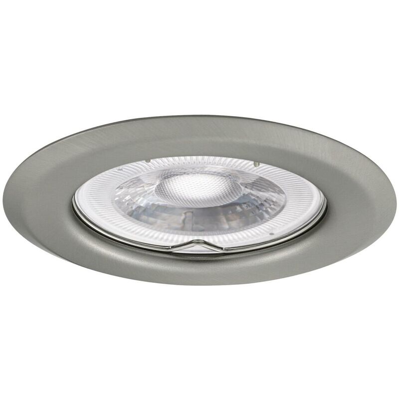 foto del prodotto anello decorativo spot inserito acciaio cromo mate 82mm gu10 gx5.3