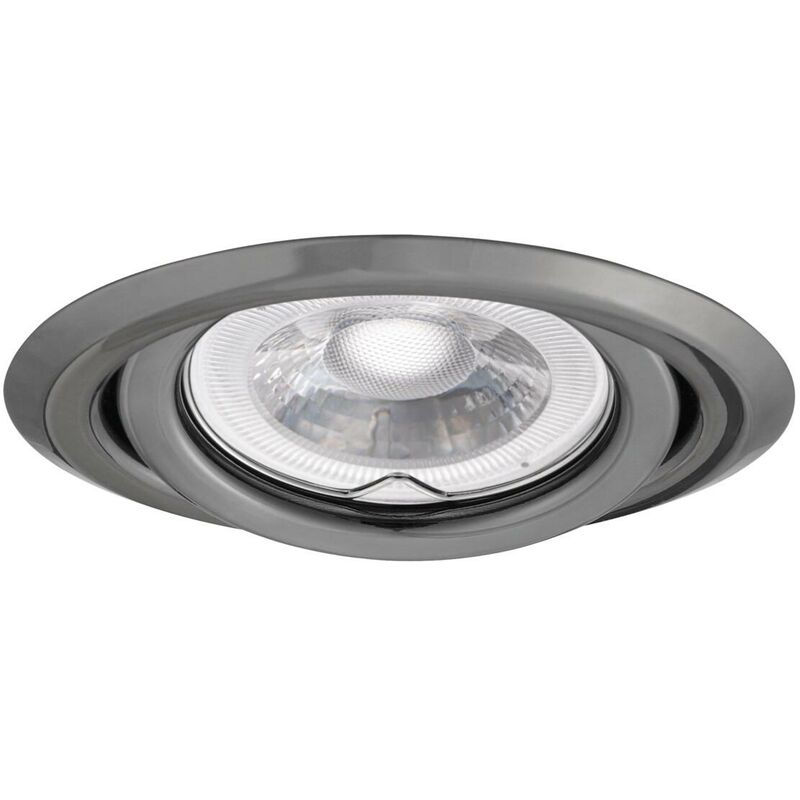 foto del prodotto anello decorativo spot inserito acciaio grafite 97mm gu10 gx5.3