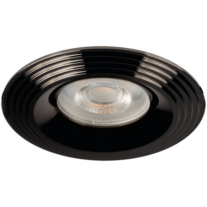 foto del prodotto anello decorativo spot inserito alluminio cromato 97mm kanlux legno