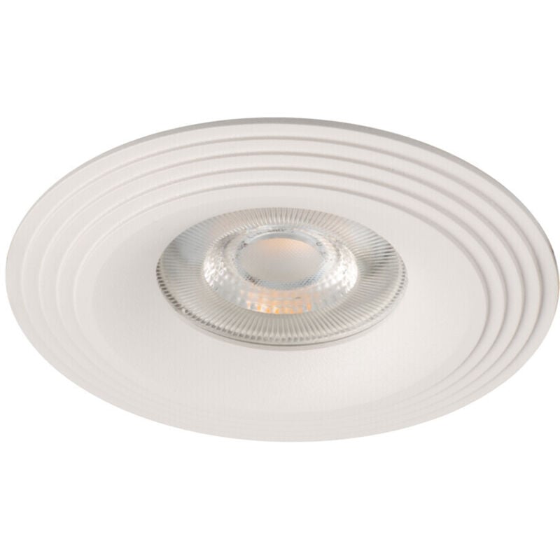 foto del prodotto anello decorativo spot insertibile bianco aluminio 97mm kanlux