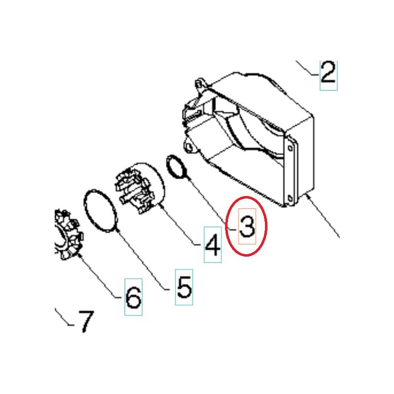foto del prodotto anello di fermo 812000045 originale husqvarna