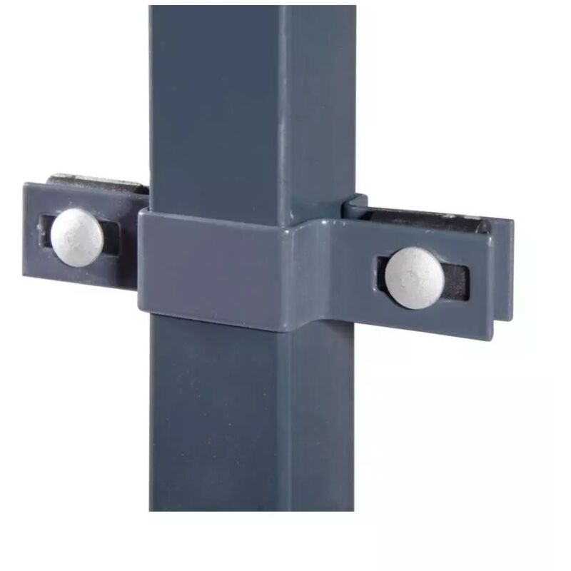 foto del prodotto anello di fissaggio con doppio attacco grigio 40x40 cm