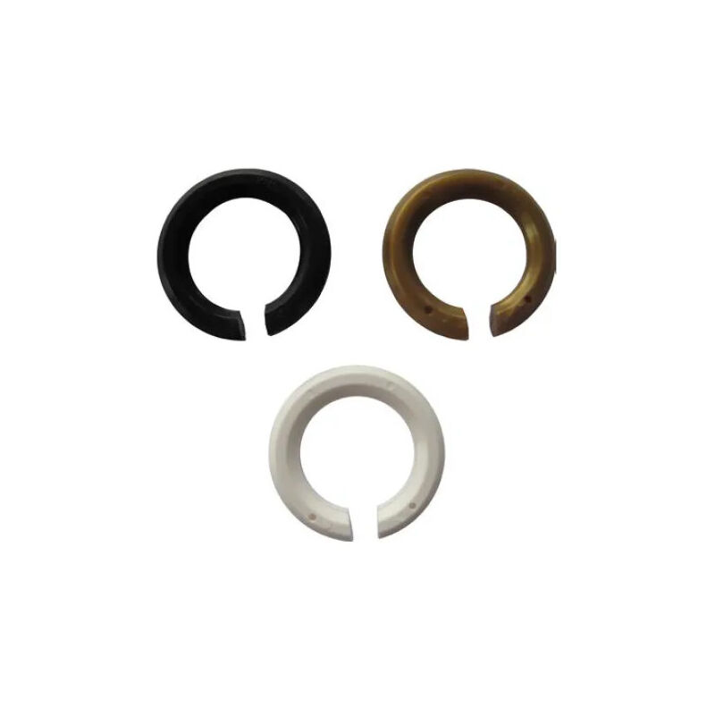 foto del prodotto anello di fissaggio e27, e14, da 40,6 a 42mm, bianco nero e oro