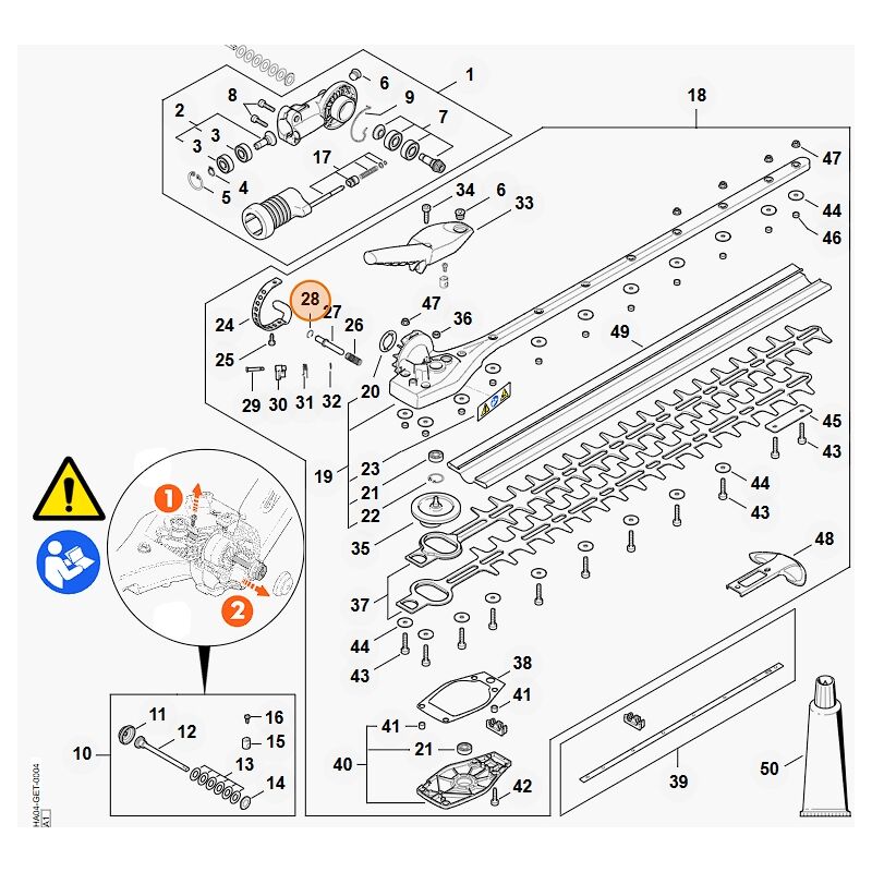 foto del prodotto anello elastico din7993 b10 tagliasiepi hla135 originale stihl 94586211421