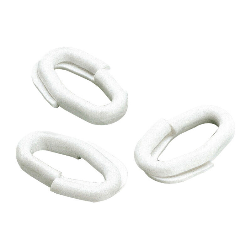 foto del prodotto anello giunzione x catene plastica d.8 bianco. prezzo per 1 pezzo.